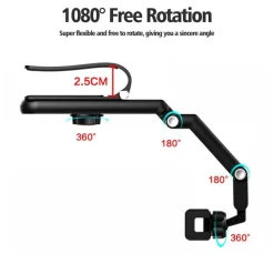 Drehbarer Autotelefonhalter - Sonnenblenden-Cliphalterung