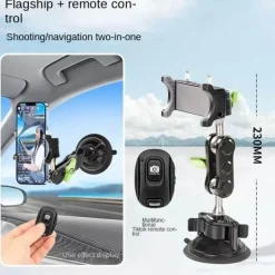 Drehbarer Autotelefonhalter mit langem Arm - Federsichere Universalhalterung