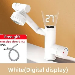 Drehbarer Badezimmerhahn – Japanisches Design mit Digitalanzeige