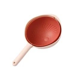 Drehbarer doppellagiger Abtropfkorb - Multifunktionaler Küchenorganizer