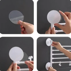 Drehbarer Handtuchhalter zur Wandmontage – Mehrschichtiger Badezimmer-Organizer