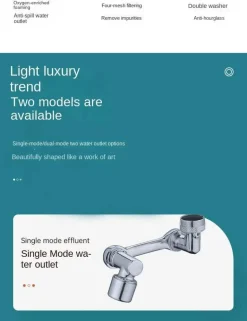 Drehbarer Wasserhahn-Verlängerer - Wassersparendes Zubehör