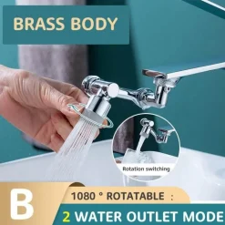 Drehbarer Wasserhahn-Verlängerer - Wassersparendes Zubehör