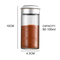 Drehbares Gewürzglas mit Aufbewahrungsmöglichkeit in der Küche für einfachen Zugriff auf die Gewürze