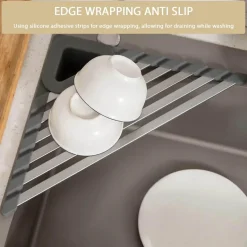 Dreieckiges Abtropfgestell für die Spüle – platzsparendes Küchenregal