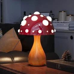 Dreifarbige Pilzlampe - Warmes dekoratives Licht