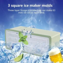 Dreischichtige Eiswürfelschale - Mehrkammer-Eiswürfelbereiter