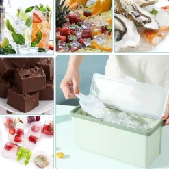 Dreischichtige Eiswürfelschale - Mehrkammer-Eiswürfelbereiter