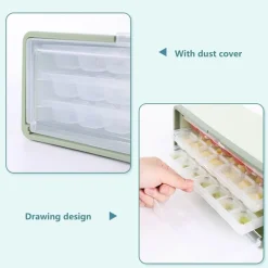 Dreischichtige Eiswürfelschale - Mehrkammer-Eiswürfelbereiter