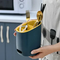 Dreischichtiger Besteck-Organizer - Küchenaufbewahrungsregal