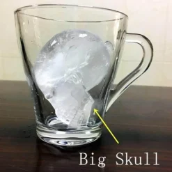 3D-Totenkopf-Eiswürfelform – unverzichtbar für Halloween-Partys