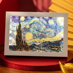 3D-Treibsand-Lichtmalerei – Künstlerische LED-Wanddekoration