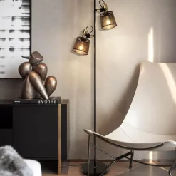 Dual-Shade Floor Lamp - Urban Luxe Lighting