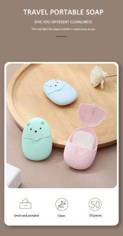 Duftseifenblätter in Reisegröße – Tragbare aromatische Papierseife