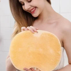 Duschmassagematte aus Silikon mit rutschfesten Saugnäpfen für sicheres und entspannendes Baden