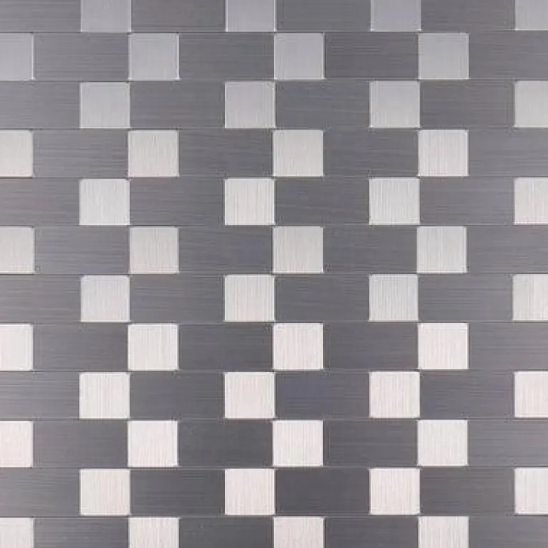 3D-Wandaufkleber aus Metallziegeln – selbstklebende Dekorplatten