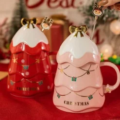3D-Weihnachtsbaum-Tasse – Kreatives Weihnachts-Trinkgeschirr