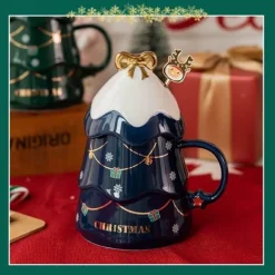 3D-Weihnachtsbaum-Tasse – Kreatives Weihnachts-Trinkgeschirr