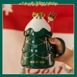 3D-Weihnachtsbaum-Tasse – Kreatives Weihnachts-Trinkgeschirr