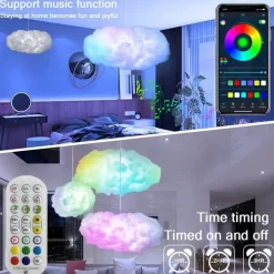 3D-Wolkenlampe – Intelligentes Leuchtlicht fürs Schlafzimmer