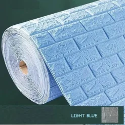 3D-Ziegel-Wandaufkleber – selbstklebendes, weiches Dekor