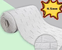 3D-Ziegel-Wandaufkleber – selbstklebendes, weiches Dekor