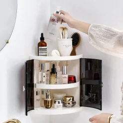 Eckbadezimmer-Organizer – platzsparendes Aufbewahrungsregal