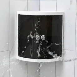 Eckbadezimmer-Organizer – platzsparendes Aufbewahrungsregal