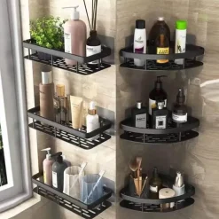 Eck-Duschregal – Organisierter Halter für Badezimmershampoo und Zubehör