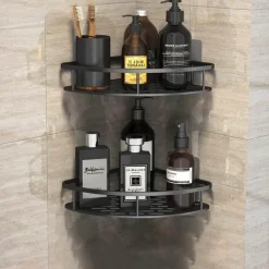 Eck-Duschregal – Organisierter Halter für Badezimmershampoo und Zubehör