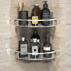 Eck-Duschregal – Organisierter Halter für Badezimmershampoo und Zubehör