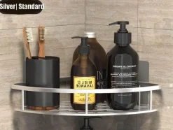 Eck-Duschregal – Organisierter Halter für Badezimmershampoo und Zubehör