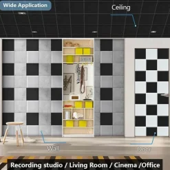 Eco-friendly Acoustic Soundproofing Insulation Panels