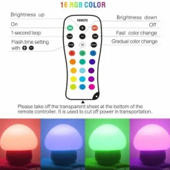Eco-Friendly Wooden Mushroom Lamp - LED Accent Night Light
