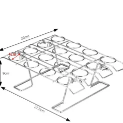 Edelstahl Eistüte Rack DIY Cupcake Halter Display