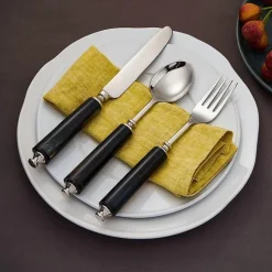 Edelstahl-Besteckset - Tafelbesteck Gabel Messer Löffel