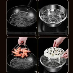 Edelstahl-Dampfgarer für Teigtaschen und Eier für perfekt gedämpfte