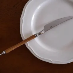 Edelstahl-Geschirrset - 5-teilig mit Holzgriff
