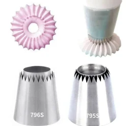 Edelstahl-Kuchendekorationsspitzen-Set – Spritztüllen zum Backen