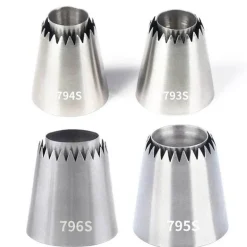 Edelstahl-Kuchendekorationsspitzen-Set – Spritztüllen zum Backen