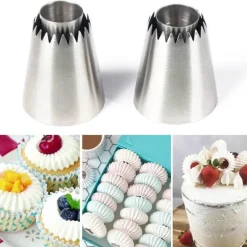 Edelstahl-Kuchendekorationsspitzen-Set – Spritztüllen zum Backen