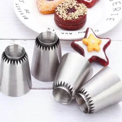 Edelstahl-Kuchendekorationsspitzen-Set – Spritztüllen zum Backen
