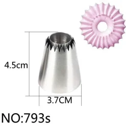 Edelstahl-Kuchendekorationsspitzen-Set – Spritztüllen zum Backen