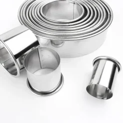 Edelstahl-Kuchenformen-Set – 12-teiliges Backwerkzeug für perfekte Kuchen