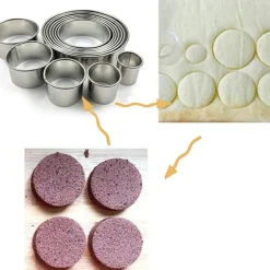 Edelstahl-Kuchenformen-Set – 12-teiliges Backwerkzeug für perfekte Kuchen