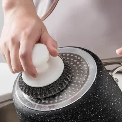 Edelstahl-Kugelbürste – einfaches Geschirrspülwerkzeug