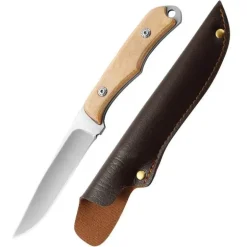 Edelstahlmesser mit robustem Holzgriff