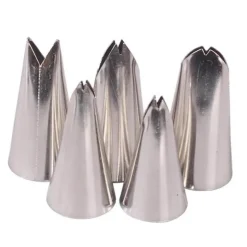 Edelstahl-Tüllenset zum Dekorieren von Kuchen mit Blatt-Gebäckwerkzeugen