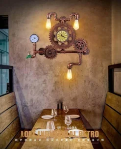 Edison Wall Sconce - American Wood and Iron Light Lamp