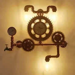 Edison Wall Sconce - American Wood and Iron Light Lamp